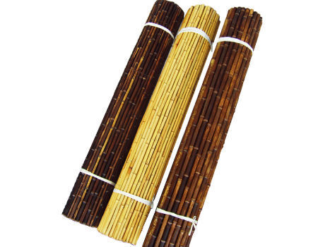 Cerca de bambu pintada material de bambu natural Privacy Garden Border de Panels Rolled Bamboo da cerca 1