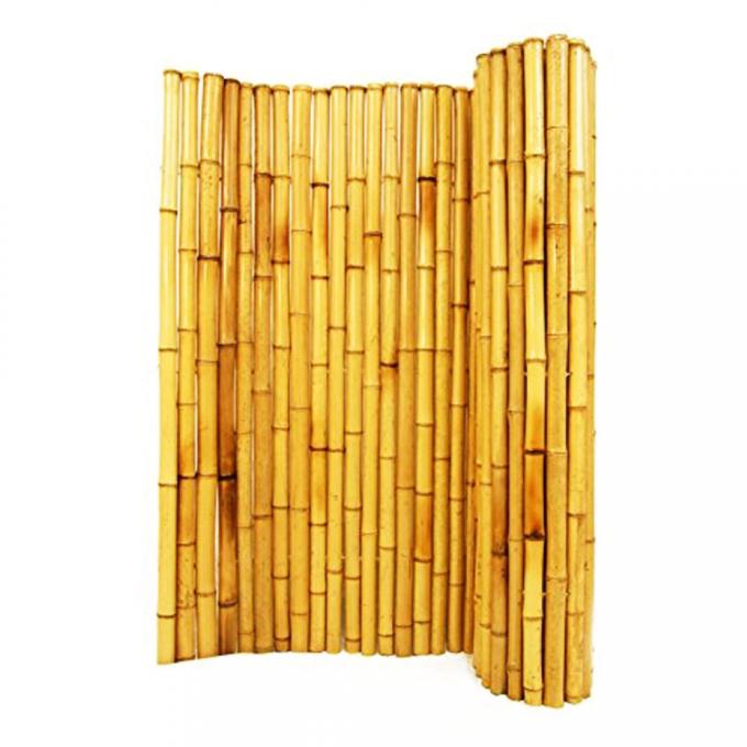 Cerca de bambu pintada material de bambu natural Privacy Garden Border de Panels Rolled Bamboo da cerca 2