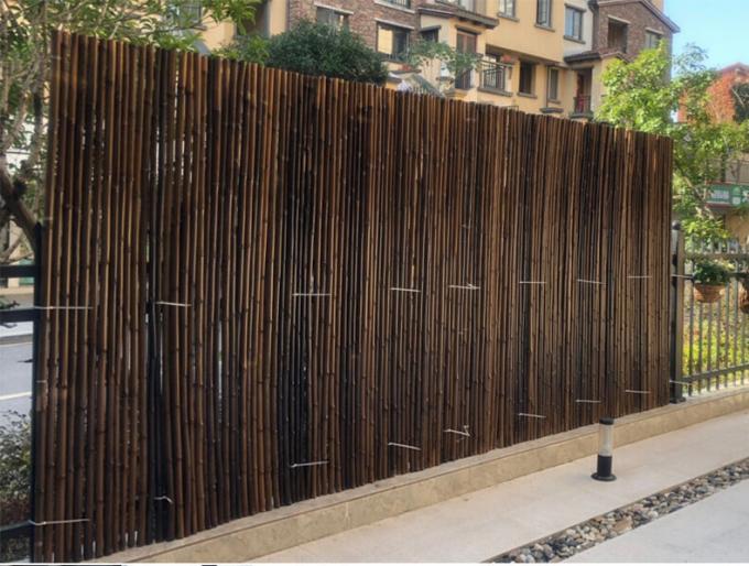 Cerca de bambu pintada material de bambu natural Privacy Garden Border de Panels Rolled Bamboo da cerca 0