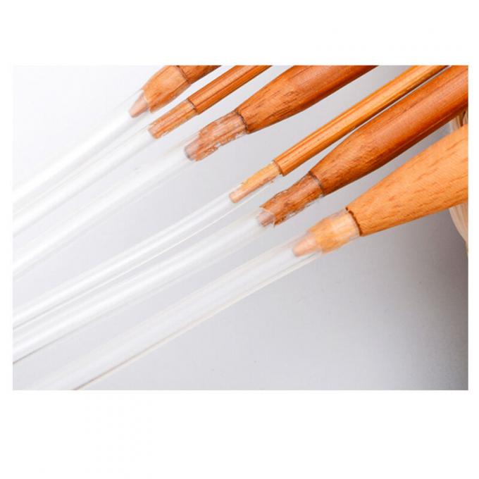 Agulhas de tricô de bambu Camisa de bricolage Ferramentas de tricô de tecido de costura Acessórios de tricô de bambu Agulhas de bambu carbonizadas para trabalhos de tricô 0