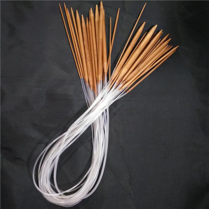 Set de Agulhas de tricô, Agulhas de tricô de bambu carbonizado para DIY criativo feito à mão 1