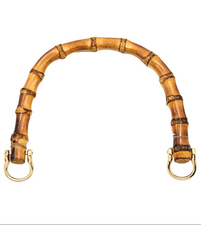 Bolsa de bambu redonda e semi-redonda com raiz de bambu para bolsa de mão de senhora 3