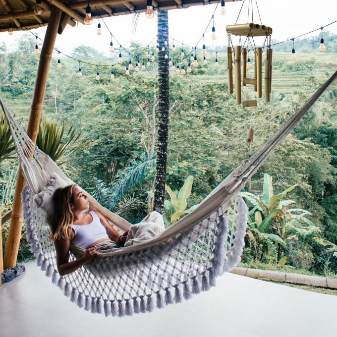 Sinos de vento de bambu com um tom profundo e incrível para decoração de jardim 2