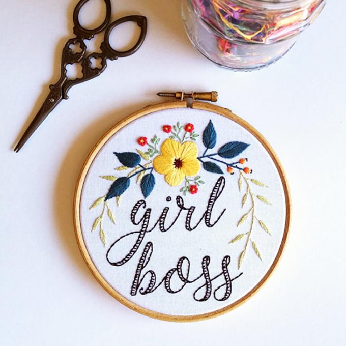 Quadro de bordado reutilizável sustentável para arte DIY 5