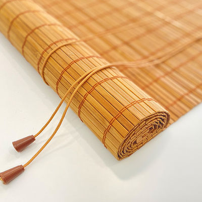 Roman Bamboo Mat Rolling Curtain tecido instalou facilmente o obturador 180*180cm exterior