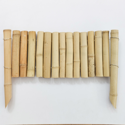 Cerca de borda de bambu natural elegante para uma bela borda de jardim