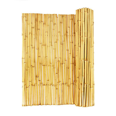 Rolo de cerca de bambu natural à prova d'água e durável para jardim e paisagismo