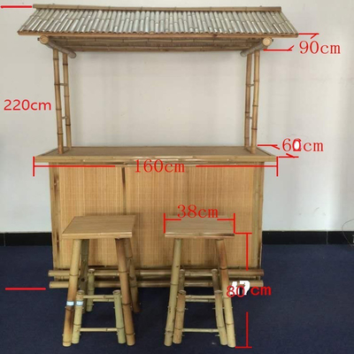 Cadeira de bambu de Tiki Bars With Counter Bamboo do partido tropical exterior interno da cabana