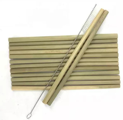 Palhas de bambu descartáveis do calibre menor biodegradável 20cm feitos sob encomenda