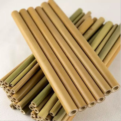 Palhas descartáveis de bambu de 100% 19cm 22cm para o uso bebendo orgânico das crianças
