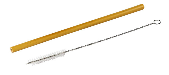 Palhas descartáveis de bambu de 100% 19cm 22cm para o uso bebendo orgânico das crianças