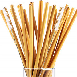 Palhas bebendo reusáveis Juice Usage das palhas de bambu descartáveis amigáveis de Eco