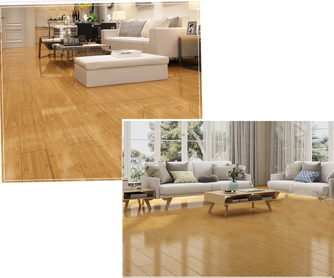 revestimento de madeira natural do revestimento de bambu contínuo de superfície liso de 15mm