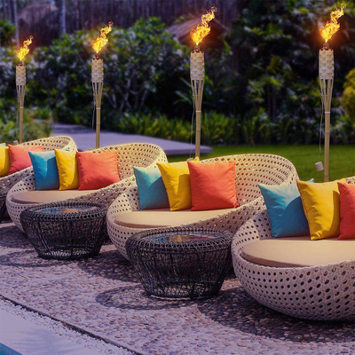 partido de bambu de Tiki Torches For Garden Lighting Luau da tocha de bambu natural de 180cm