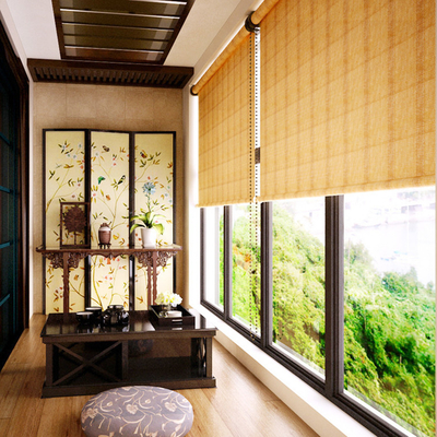 a cortina de janela cega de bambu Sun do rolo da natureza de 2m impermeabiliza a decoração da casa