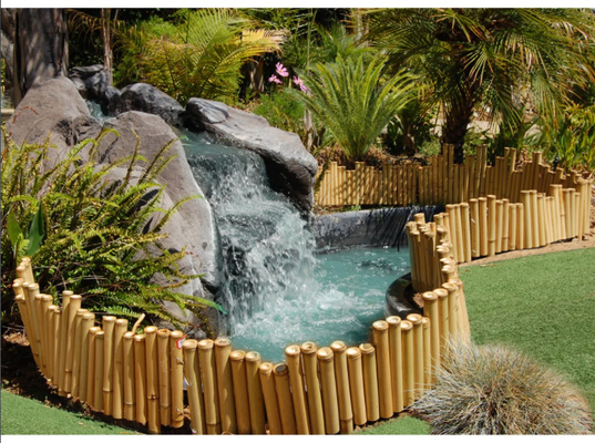Jardim natural da matéria prima que cerca os painéis com comprimento de 180cm 240cm