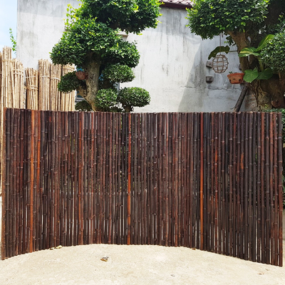 180cm 240cm rolou o cerco de bambu para o berçário da beira do jardim