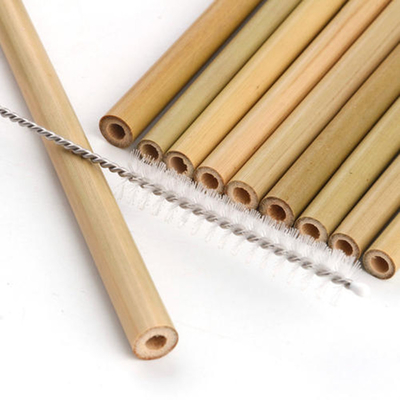Palhas reusáveis de bambu das palhas de bambu amigáveis de Eco para beber do restaurante da barra do café