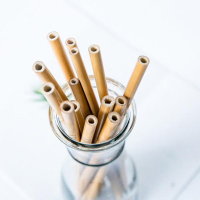 do uso de bambu descartável da bebida das palhas de 22.5cm palha bebendo de bambu