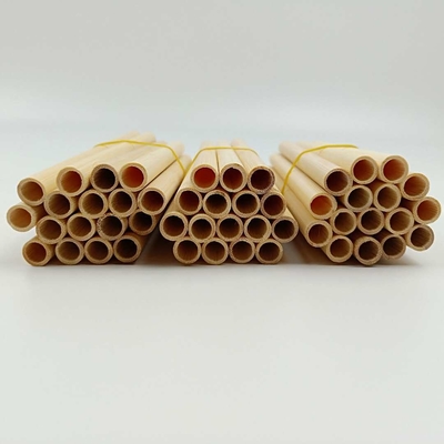 palhas de bambu descartáveis naturais de 22.5cm para o chá do cocktail da bebida do café