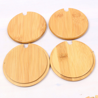 Frasco do armazenamento do alimento com a tampa de bambu para doces, cookie, arroz, açúcar, farinha, massa, porcas