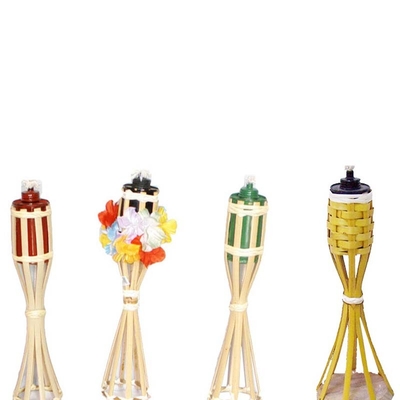partido de bambu de Tiki Torches For Garden Lighting Luau da tocha de bambu natural de 180cm