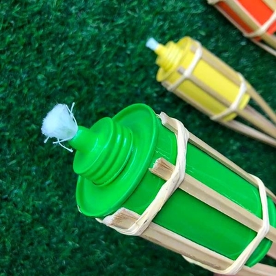 Cartucho de bambu do óleo de Tiki Torches Refillable Replacement Metal da decoração de Dia das Bruxas