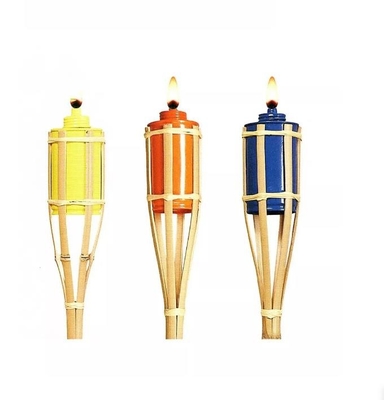 Cartucho de bambu do óleo de Tiki Torches Refillable Replacement Metal da decoração de Dia das Bruxas