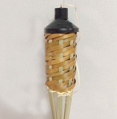 tochas de bambu do partido de Tiki Torch Hand Woven Bamboo do jardim de 115cm