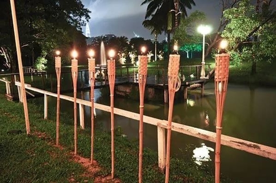 tochas de bambu de 120cm com o cartucho largo do óleo da boca do metal impermeável