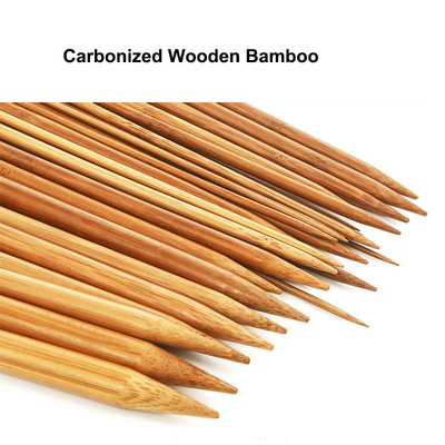 grupo de bambu circular de bambu das agulhas de crochê das agulhas de confecção de malhas 12pcs