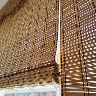 Sun impermeabiliza a decoração que da casa o rolo de bambu cega o manual com cordão