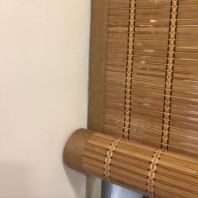 Privacidade em ambientes internos Bambu Roller Blind With Lift, Anti UV Waterproof Bambus Cortinas