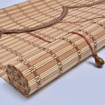 cortinas de rolo de bambu Roman Style Curtains de bambu colorido da natureza de 1.8m