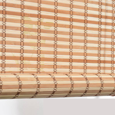 Umidade cega de bambu lisa natural do rolo e cortinas de bambu da prova do oídio