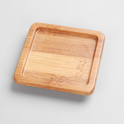 Pousas-copos de madeira de bambu carbonizadas impermeáveis leves para o Kitchenware de vidro