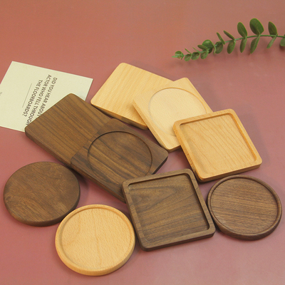 Esteira de madeira de bambu original Eco-amigável de Tray Square /Round do café do Eco-grupo das pousas-copos de bambu feitas sob encomenda
