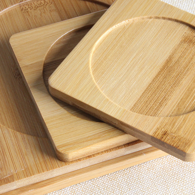 Esteira impermeável de Mat For Home Cafe Drinking da pousa-copos das pousas-copos de bambu vazias redondas