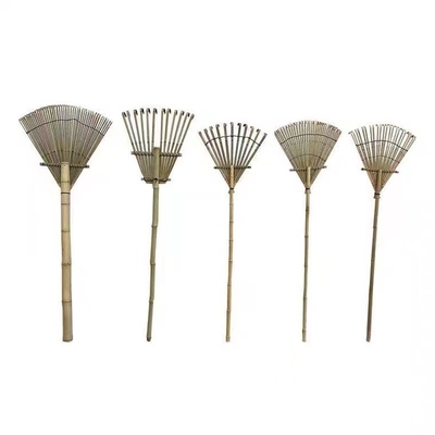 Grade amigável feito a mão de 9 ancinhos de jardim de Eco do ancinho de bambu do dente 120cm