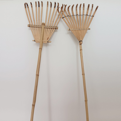 Grade Rustless feito a mão de 11 ancinhos de jardim do ancinho de bambu do dente 145cm