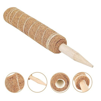 15,7 polegadas de polos coloridos naturais Moss Pole da fibra de coco do coco de Polos da planta para as plantas que escalam e que apoiam