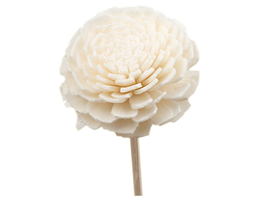 A madeira Scented secou Sola Flower Reed Diffuser 15cm com o feltro de lubrificação do algodão para decorativo