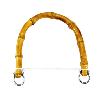 Punho de bambu natural do saco para o semicírculo dos acessórios da bolsa das mulheres ou o punho redondo do saco