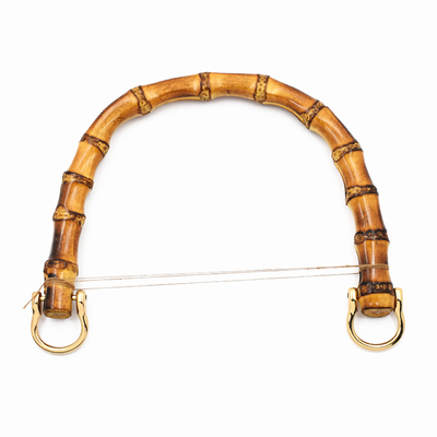 Punho de bambu natural do saco para o semicírculo dos acessórios da bolsa das mulheres ou o punho redondo do saco