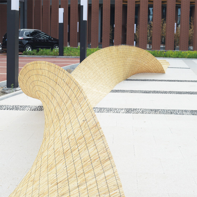Peso de vime natural Willow Fence For Yards Privacy de Panels Roller Light da cerca
