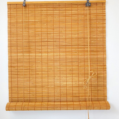 o bambu da natureza de 1.8m rola acima a máscara para Windows Roman Curtains Light Filtering colorido