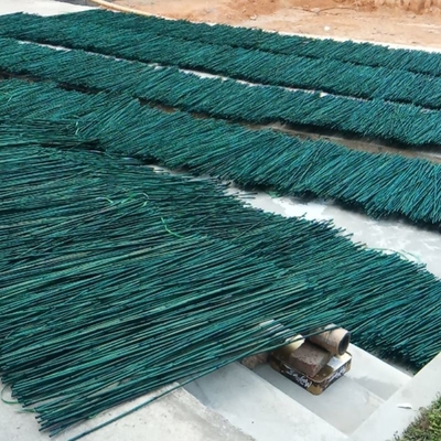 20cm pintou a decoração verde de Ros das estacas de bambu cruas de Polos