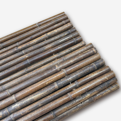 Cerca de bambu pintada material de bambu natural Privacy Garden Border de Panels Rolled Bamboo da cerca