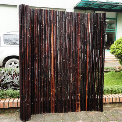 Cerca de bambu pintada material de bambu natural Privacy Garden Border de Panels Rolled Bamboo da cerca