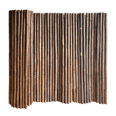Cerca de bambu pintada material de bambu natural Privacy Garden Border de Panels Rolled Bamboo da cerca